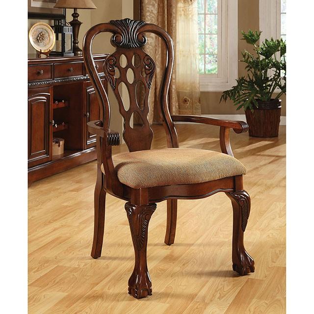 GEORGETOWN Antique Cherry Dining Table w/ Double Pedestals - Inland Furniture (San Bernardino, CA)