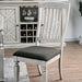 Georgia Antique White/Gray Side Chair (2/CTN) - Inland Furniture (San Bernardino, CA)