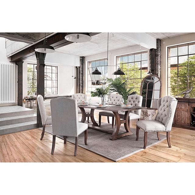 GIANNA Rustic Oak 77" Dining Table - Inland Furniture (San Bernardino, CA)