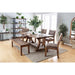GIANNA Rustic Oak 77" Dining Table - Inland Furniture (San Bernardino, CA)