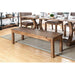 GIANNA Rustic Pine Wooden Bench - Inland Furniture (San Bernardino, CA)