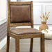 GIANNA Rustic Pine/Brown Side Chair (2/CTN) - Inland Furniture (San Bernardino, CA)