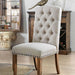 Gianna Rustic Pine/Ivory Side Chair (2/CTN) - Inland Furniture (San Bernardino, CA)