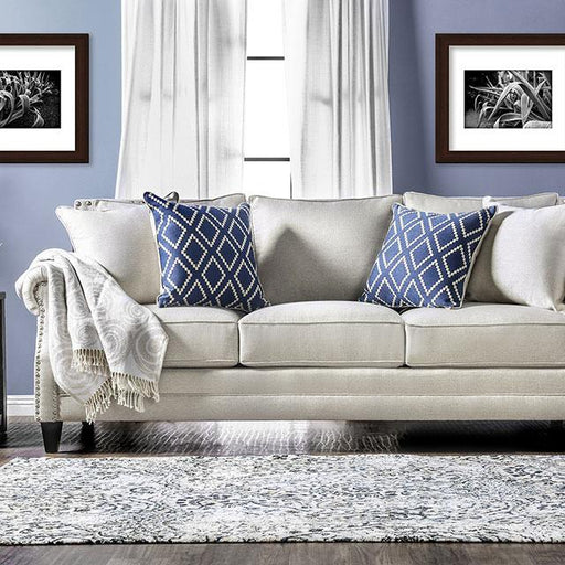 Giovanni Beige/Blue Sofa - Inland Furniture (San Bernardino, CA)