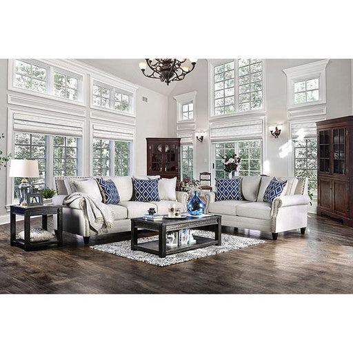 Giovanni Beige/Blue Sofa - Inland Furniture (San Bernardino, CA)