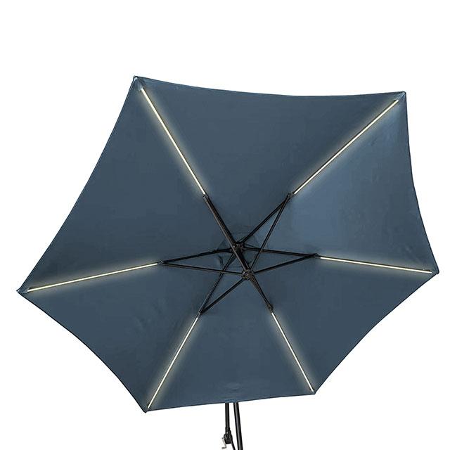Glam Cantilever Umbrella w/ LED - Inland Furniture (San Bernardino, CA)