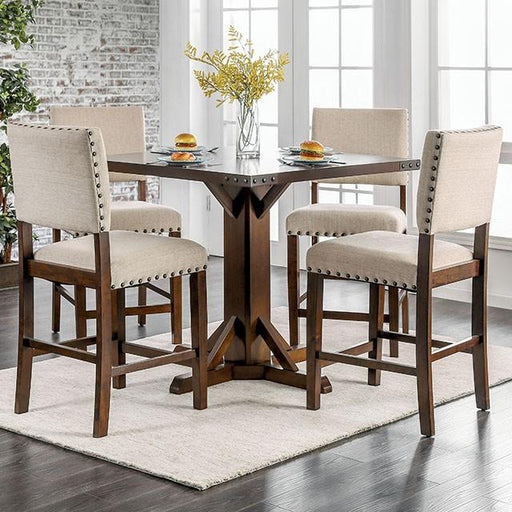 GLENBROOK Brown Cherry Counter Ht. Table - Inland Furniture (San Bernardino, CA)