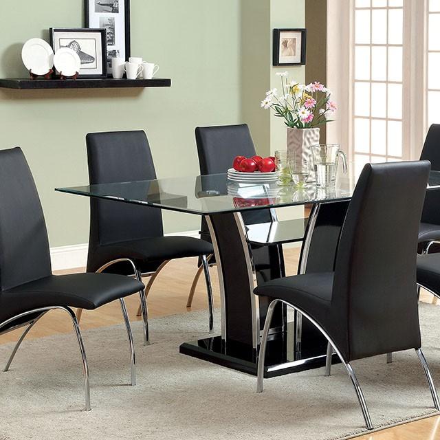 Glenview Black Dining Table - Inland Furniture (San Bernardino, CA)