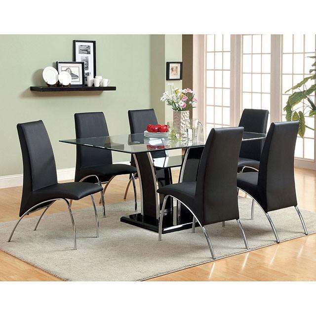 Glenview Black Dining Table - Inland Furniture (San Bernardino, CA)