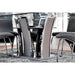 Glenview I Gray/Chrome Dining Table - Inland Furniture (San Bernardino, CA)