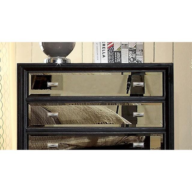 Golva Bed Beige & Black - Inland Furniture (San Bernardino, CA)