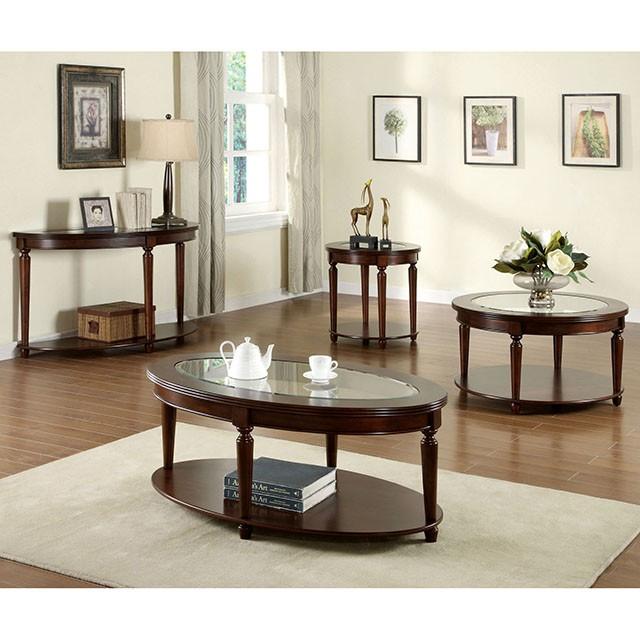 Granvia Dark Cherry Sofa Table - Inland Furniture (San Bernardino, CA)