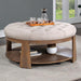 GUIS Round Coffee Table, Beige - Inland Furniture (San Bernardino, CA)