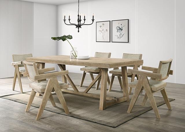 Guisborough 7 Pc Dining Table Set - Inland Furniture (San Bernardino, CA)