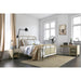 Haldus Cal.King, E.King, & Twin Bed White, Ivory, & Red - Inland Furniture (San Bernardino, CA)