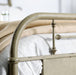 Haldus Cal.King, E.King, & Twin Bed White, Ivory, & Red - Inland Furniture (San Bernardino, CA)