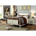 Haldus Cal.King, E.King, & Twin Bed White, Ivory, & Red - Inland Furniture (San Bernardino, CA)