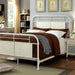 Haldus Cal.King, E.King, & Twin Bed White, Ivory, & Red - Inland Furniture (San Bernardino, CA)