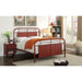 Haldus Cal.King, E.King, & Twin Bed White, Ivory, & Red - Inland Furniture (San Bernardino, CA)