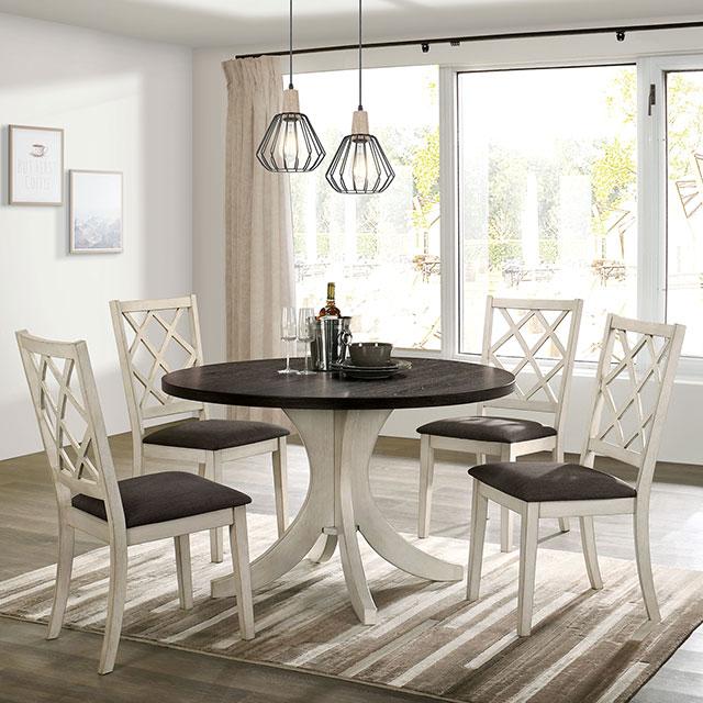 HALEIGH Round Dining Table - Inland Furniture (San Bernardino, CA)