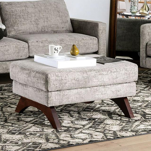 Harlech Gray Ottoman - Inland Furniture (San Bernardino, CA)