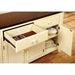HARRISBURG Vintage White/Dark Oak Server - Inland Furniture (San Bernardino, CA)