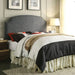 HASSELT King Size H/B, Gray -K/D Leg - Inland Furniture (San Bernardino, CA)
