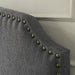 HASSELT King Size H/B, Gray -K/D Leg - Inland Furniture (San Bernardino, CA)