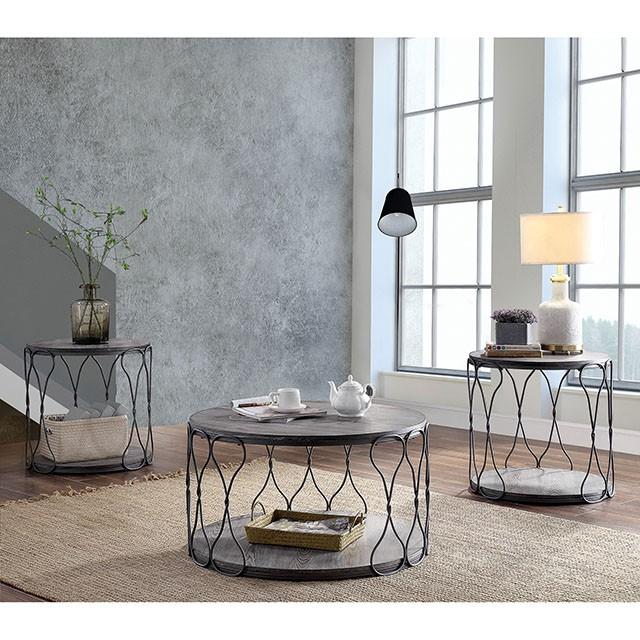 Hawdon Gray End Table - Inland Furniture (San Bernardino, CA)