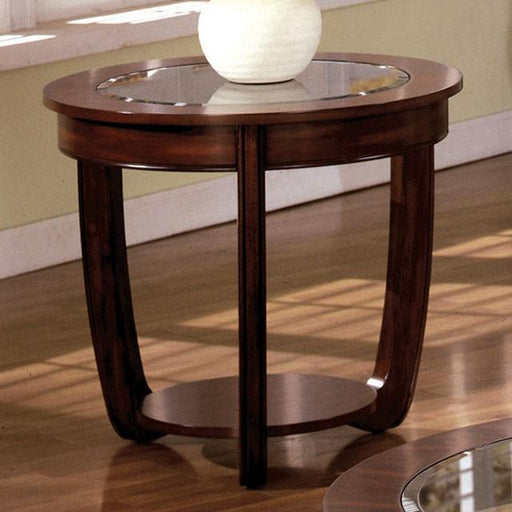 Crystal Falls Dark Cherry End Table - Inland Furniture (San Bernardino, CA)