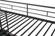 Cybill Full Loft Bed White, Silver, & Black - Inland Furniture (San Bernardino, CA)