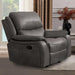 HENRICUS Glider Recliner, Dark Gray - Inland Furniture (San Bernardino, CA)