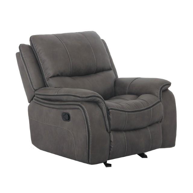 HENRICUS Glider Recliner, Dark Gray - Inland Furniture (San Bernardino, CA)