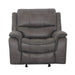 HENRICUS Glider Recliner, Dark Gray - Inland Furniture (San Bernardino, CA)