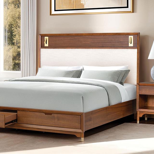 Hepburne Bed With Storage & Without Storage - Inland Furniture (San Bernardino, CA)