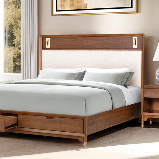 Hepburne E.King & Queen Bed With Storage & Without Storage - Inland Furniture (San Bernardino, CA)