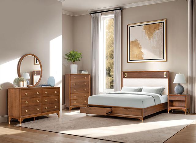 Hepburne Bed With Storage & Without Storage - Inland Furniture (San Bernardino, CA)