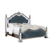 Azha Silver/Gray Cal.King & Queen Bed - Inland Furniture (San Bernardino, CA)