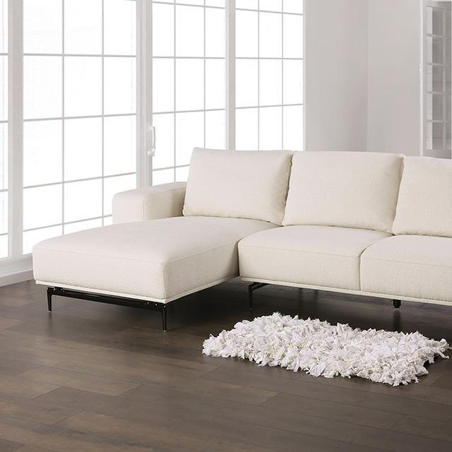 Baerum Sectional, Left & Right Chaise Beige & Gray - Inland Furniture (San Bernardino, CA)