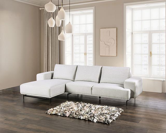 Baerum Sectional, Left & Right Chaise Beige & Gray - Inland Furniture (San Bernardino, CA)