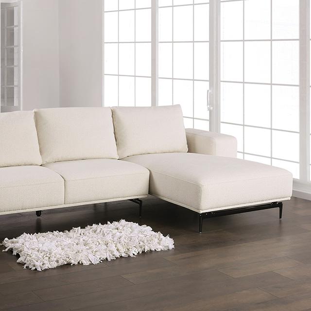 Baerum Sectional, Left & Right Chaise Beige & Gray - Inland Furniture (San Bernardino, CA)