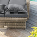 Bahia Tobago Reclining Chaise Lounge Brown & Gray - Inland Furniture (San Bernardino, CA)