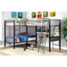 BALLARAT Silver Triple Twin Bunk Bed w/ Desk - Inland Furniture (San Bernardino, CA)