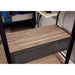 BALLARAT Silver Triple Twin Bunk Bed w/ Desk - Inland Furniture (San Bernardino, CA)