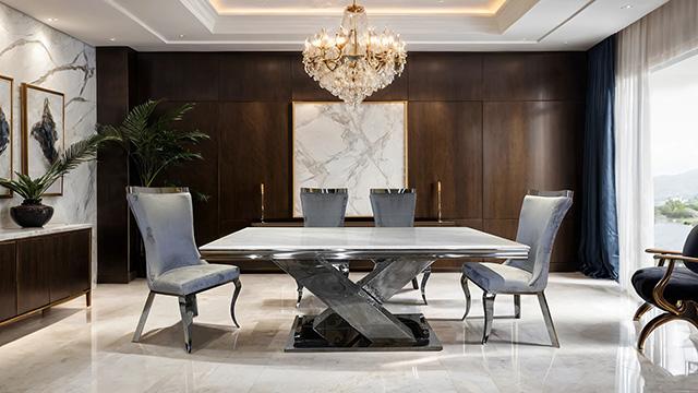 Palazzo 7 Pc Dining Table Set - Inland Furniture (San Bernardino, CA)