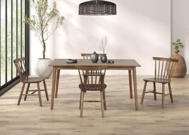 Beale Dining Table Walnut & Black - Inland Furniture (San Bernardino, CA)