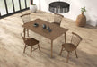 Beale Dining Table Walnut & Black - Inland Furniture (San Bernardino, CA)