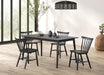 Beale Dining Table Walnut & Black - Inland Furniture (San Bernardino, CA)