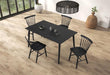 Beale Dining Table Walnut & Black - Inland Furniture (San Bernardino, CA)