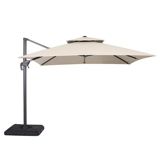 Hero 10 Ft Square Umbrella w/ Double Top + 37" Large Base - Inland Furniture (San Bernardino, CA)